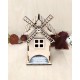 Очаровательный Чайный Домик "Ветряная Мельница" из Березовой Фанеры (Без окраса)