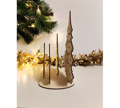 Новогодний светильник-декор "Олень в волшебном лесу"