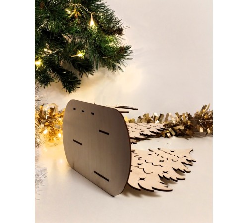 Новогодний светильник-декор "Олень в волшебном лесу"